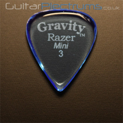 Gravity Picks Razer Mini 3mm Blue - Click Image to Close