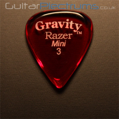 Gravity Picks Razer Mini 3mm Red - Click Image to Close