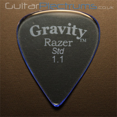 Gravity Picks Razer Standard 1.1mm Blue - Click Image to Close