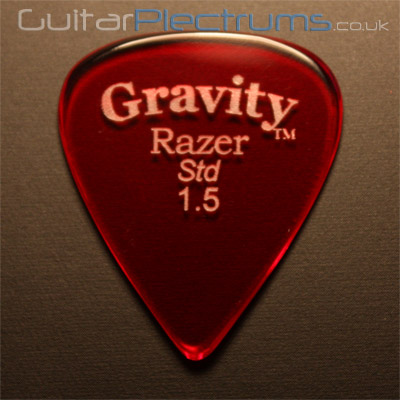 Gravity Picks Razer Standard 1.5mm Red - Click Image to Close