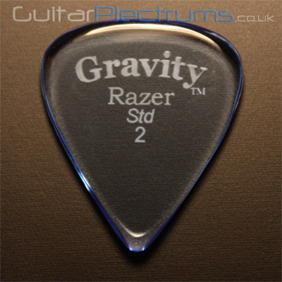 Gravity Picks Razer Standard 2mm Blue - Click Image to Close