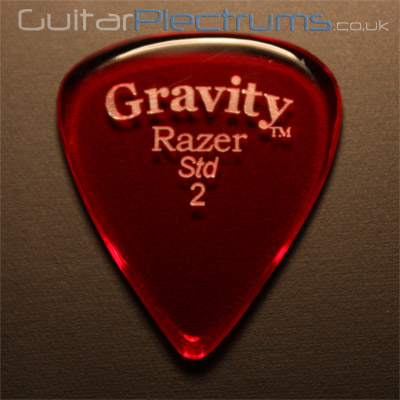 Gravity Picks Razer Standard 2mm Red - Click Image to Close