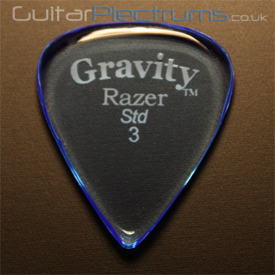 Gravity Picks Razer Standard 3mm Blue - Click Image to Close