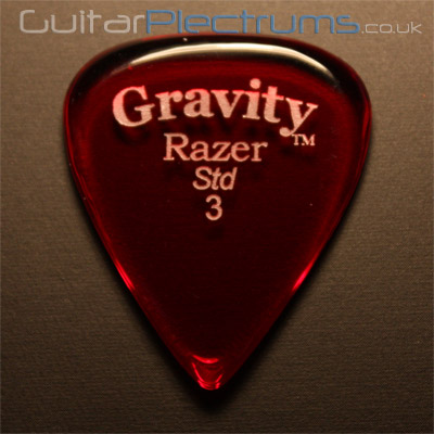 Gravity Picks Razer Standard 3mm Red - Click Image to Close