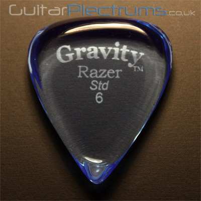 Gravity Picks Razer Standard 6mm Blue - Click Image to Close