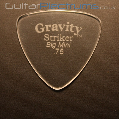 Gravity Picks Striker Big Mini 0.75mm Clear - Click Image to Close