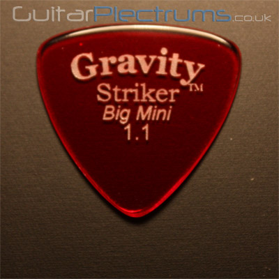 Gravity Picks Striker Big Mini 1.1mm Red - Click Image to Close