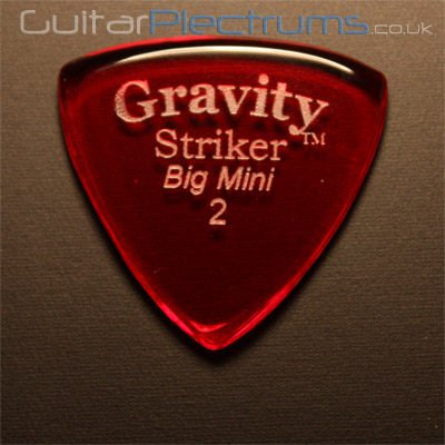 Gravity Picks Striker Big Mini 2mm Red - Click Image to Close