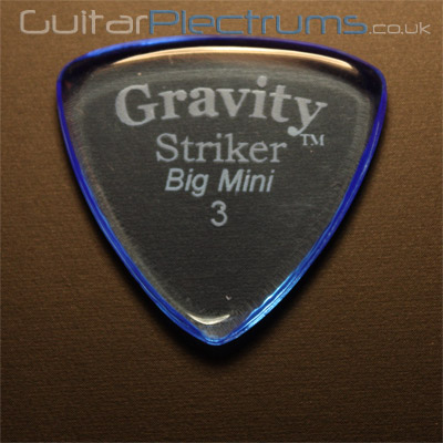 Gravity Picks Striker Big Mini 3mm Blue - Click Image to Close