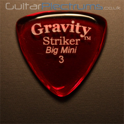 Gravity Picks Striker Big Mini 3mm Red - Click Image to Close