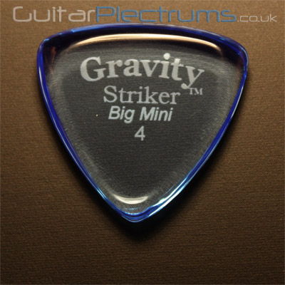 Gravity Picks Striker Big Mini 4mm Blue - Click Image to Close