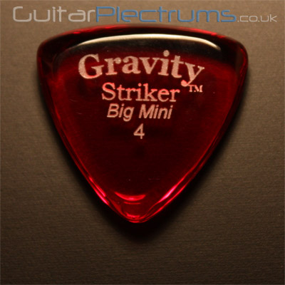 Gravity Picks Striker Big Mini 4mm Red - Click Image to Close