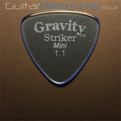 Gravity Picks Striker Mini 1.1mm Blue - Click Image to Close