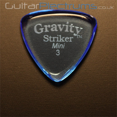 Gravity Picks Striker Mini 3mm Blue - Click Image to Close