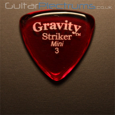 Gravity Picks Striker Mini 3mm Red - Click Image to Close