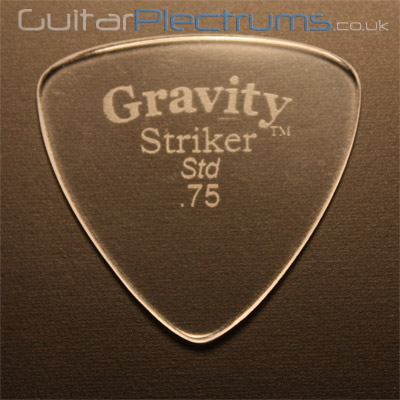 Gravity Picks Striker Standard 0.75mm Clear - Click Image to Close