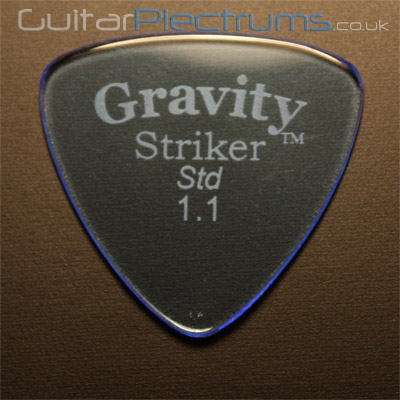 Gravity Picks Striker Standard 1.1mm Blue - Click Image to Close