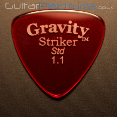 Gravity Picks Striker Standard 1.1mm Red - Click Image to Close