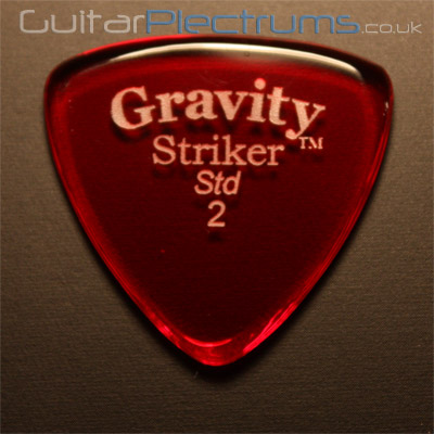 Gravity Picks Striker Standard 2mm Red - Click Image to Close