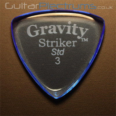 Gravity Picks Striker Standard 3mm Blue - Click Image to Close