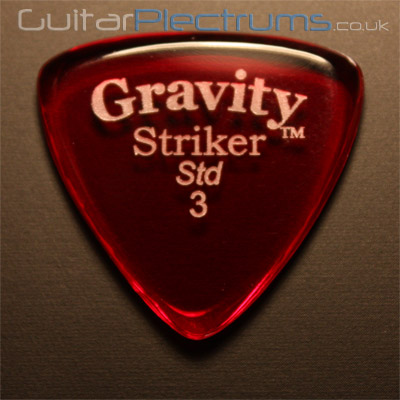 Gravity Picks Striker Standard 3mm Red - Click Image to Close