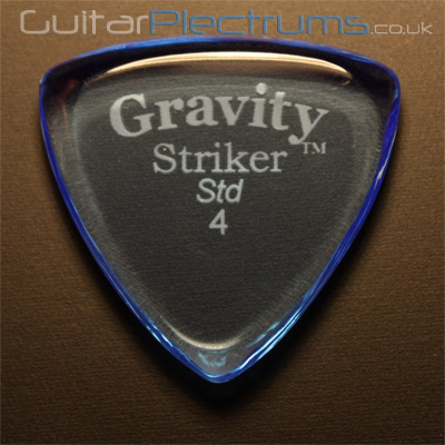 Gravity Picks Striker Standard 4mm Blue - Click Image to Close
