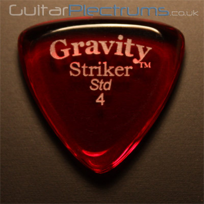 Gravity Picks Striker Standard 4mm Red - Click Image to Close