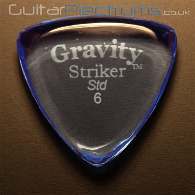 Gravity Picks Striker Standard 6mm Blue - Click Image to Close