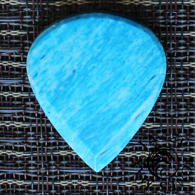 Jazzy Tones Max Turquoise Bone Guitar Plectrums - Click Image to Close
