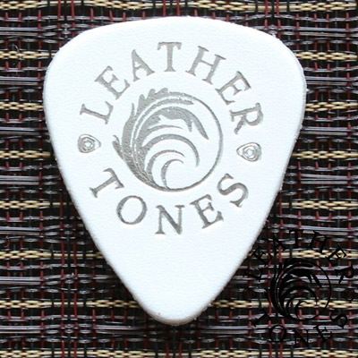 Leather Tones White Guitar Plectrums - Click Image to Close