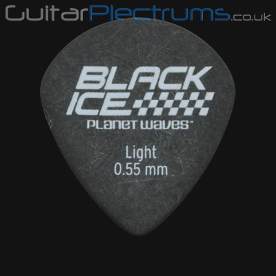 Planet Waves Black Ice Light 0.55mm Guitar Plectrums - Click Image to Close