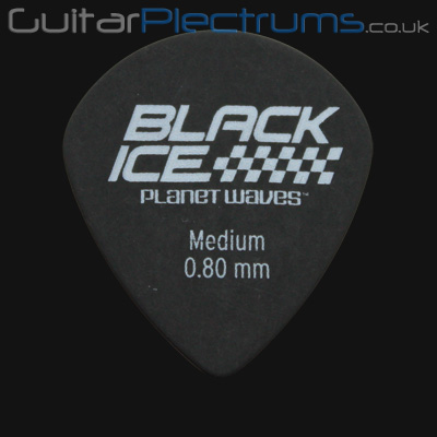 Planet Waves Black Ice Medium 0.80mm Guitar Plectrums - Click Image to Close