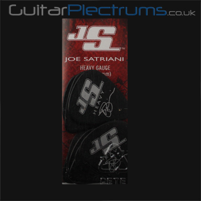 Planet Waves Joe Satriani Signature Black Heavy Guitar Plectrums - Click Image to Close