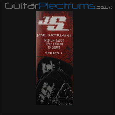 Planet Waves Joe Satriani Signature Black Medium Guitar Plectrums - Click Image to Close