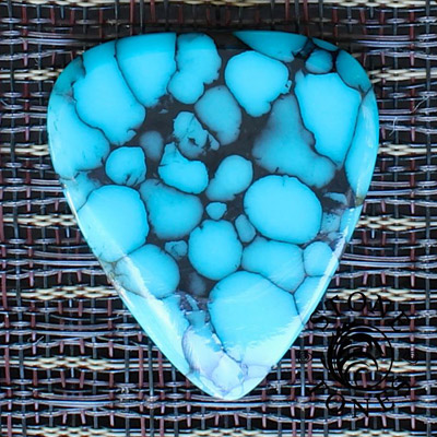 Stone Tones Blue Dragon Skin Guitar Plectrums - Click Image to Close