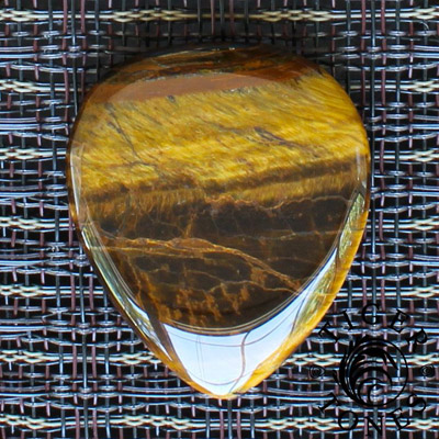 Tiger Tones Gold Tiger Eye Guitar Plectrums - Click Image to Close