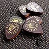 Leather Tones Brown Guitar Plectrums