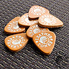 Leather Tones Tan Guitar Plectrums