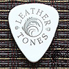 Leather Tones White Guitar Plectrums