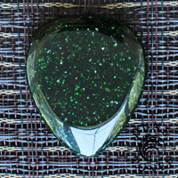 Dune Tones Green Goldstone Guitar Plectrums