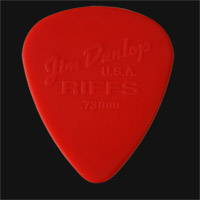 Dunlop Riffs Standard 0.73mm Red Guitar Plectrums