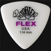 Dunlop Tortex Flex Triangle 1.14mm Purple Guitar Plectrums