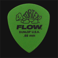 Dunlop Tortex Flow Standard 0.88mm Green Guitar Plectrums