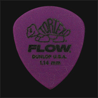 Dunlop Tortex Flow Standard 1.14mm Purple Guitar Plectrums