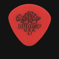 Dunlop Tortex Jazz Round Tip Light Red Guitar Plectrums