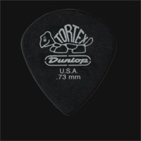 Dunlop Tortex Pitch Black Jazz 0.73mm Guitar Plectrums