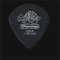 Dunlop Tortex Pitch Black Jazz 1.35mm Guitar Plectrums