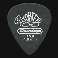 Dunlop Tortex Pitch Black Standard 1.0mm Guitar Plectrums