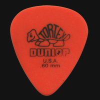 Dunlop Tortex Standard 0.60mm Orange Guitar Plectrums