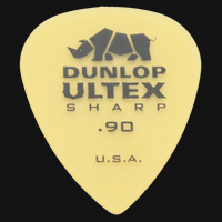 Dunlop Ultex Sharp 0.90mm Guitar Plectrums
